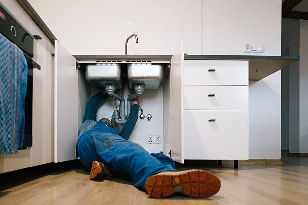 Professional Drain Cleaning technician working in Sequim, WA